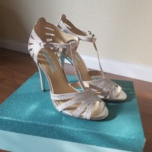 Betsy Johnson Glitter Heels